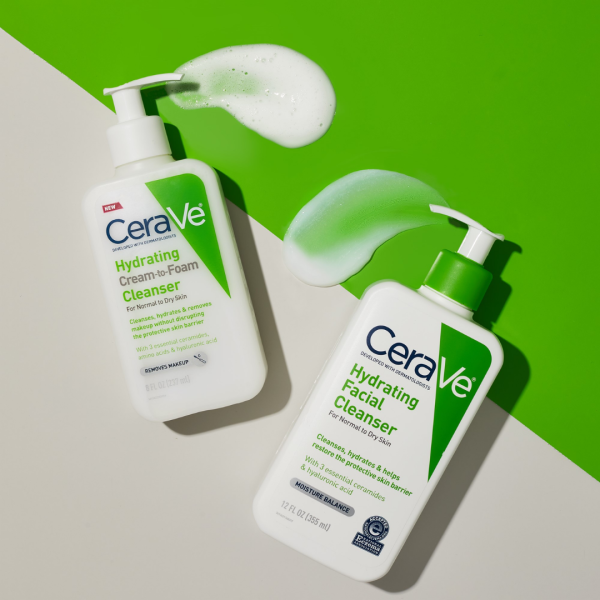 Cerave - Hydrating Cream to Foam Cleanser