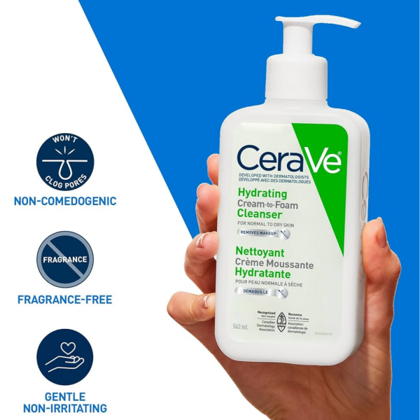 Cerave - Hydrating Cream to Foam Cleanser